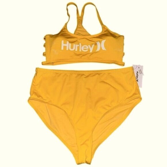 Hurley Moderate Coverage Bikini Woman’s Size 1XL - Picture 2 of 7